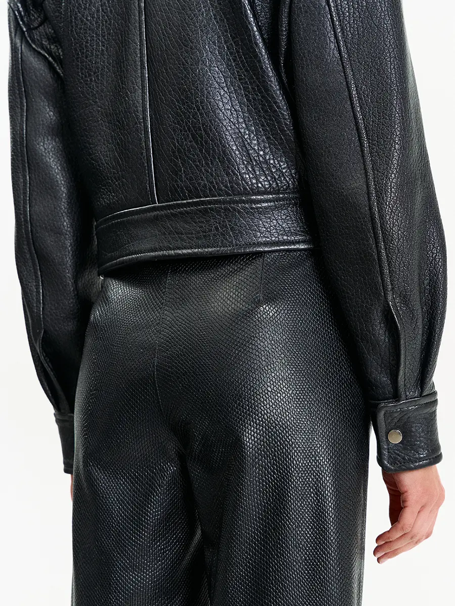 Брюки кожаные