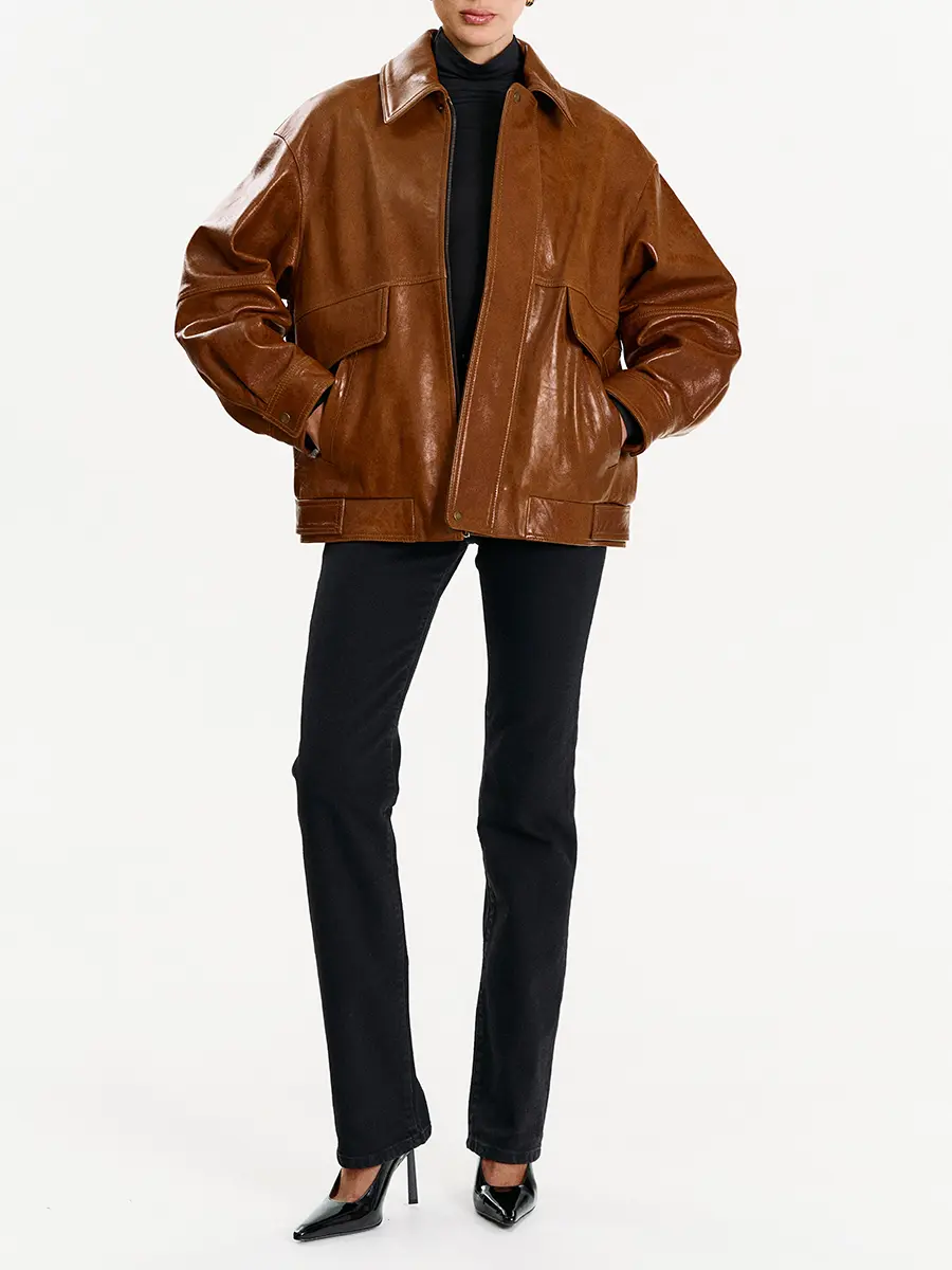 Куртка кожаная
