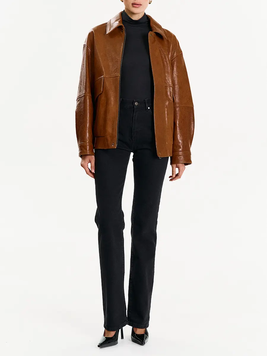 Куртка кожаная