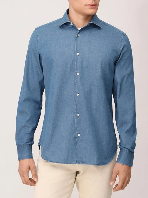 Рубашка Slim Fit хлопковая PAUL TAYLOR