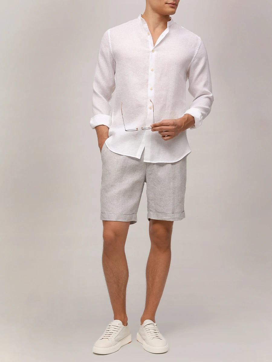 Рубашка Slim Fit льняная