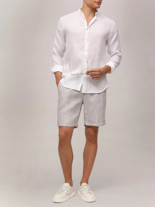 Рубашка Slim Fit льняная PAUL TAYLOR