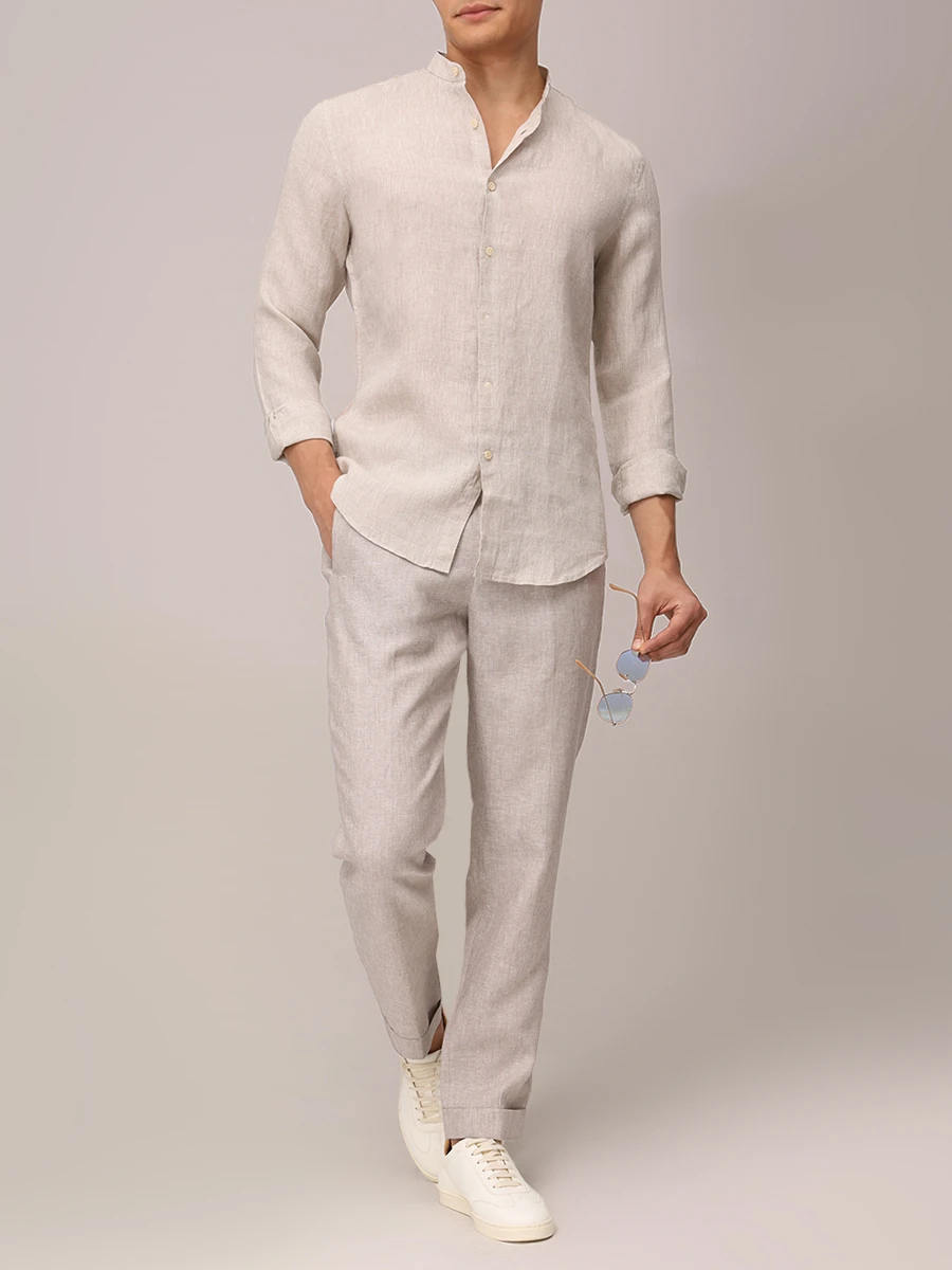 Рубашка Slim Fit льняная