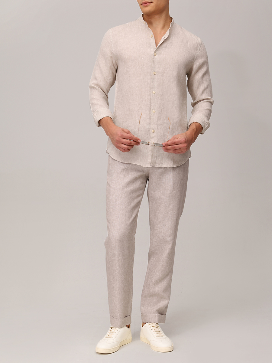 Рубашка Slim Fit льняная