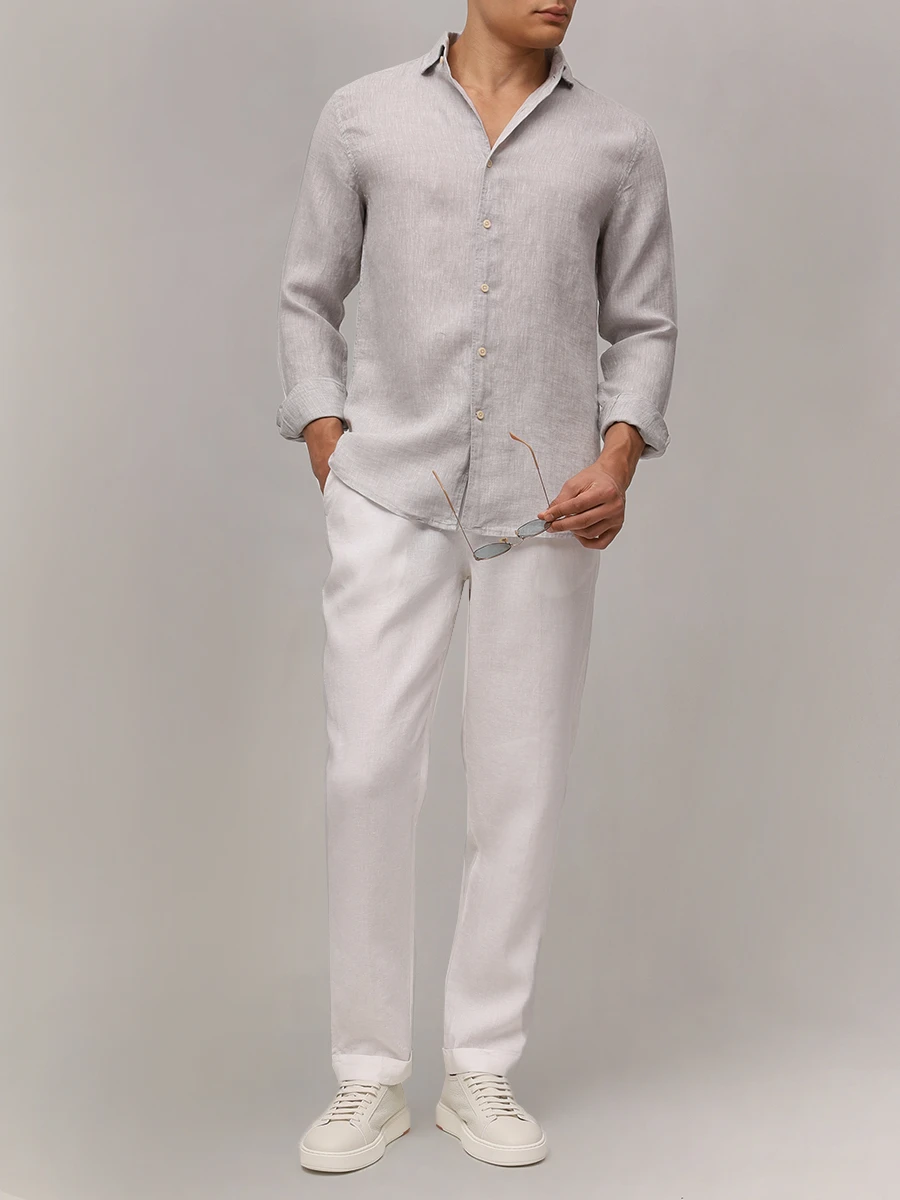 Рубашка Slim Fit льняная