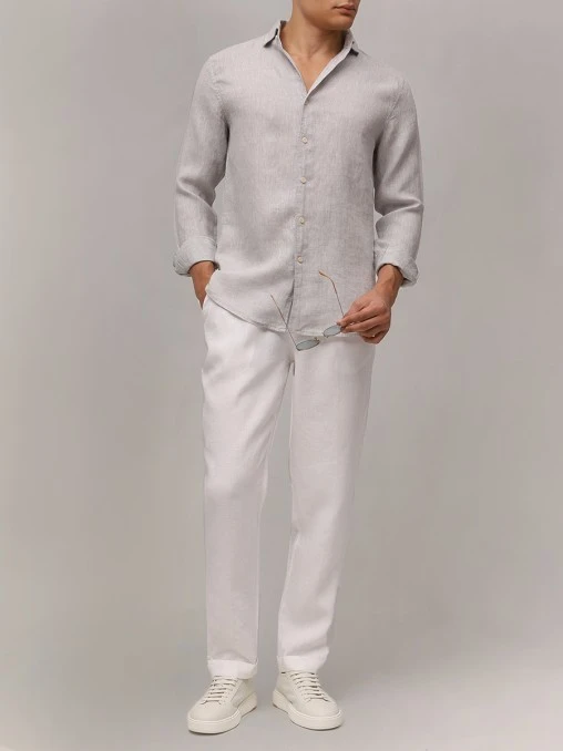 Рубашка Slim Fit льняная PAUL TAYLOR