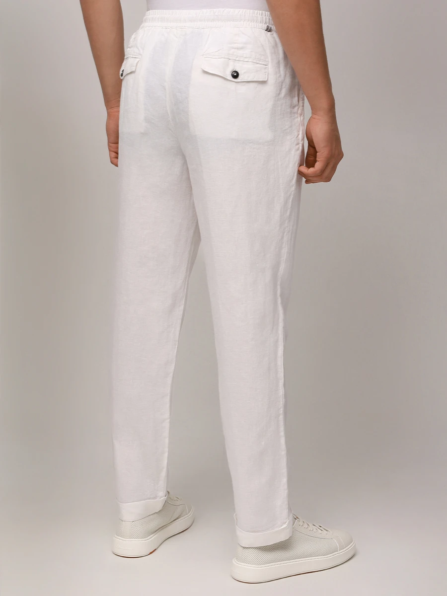 Брюки льняные