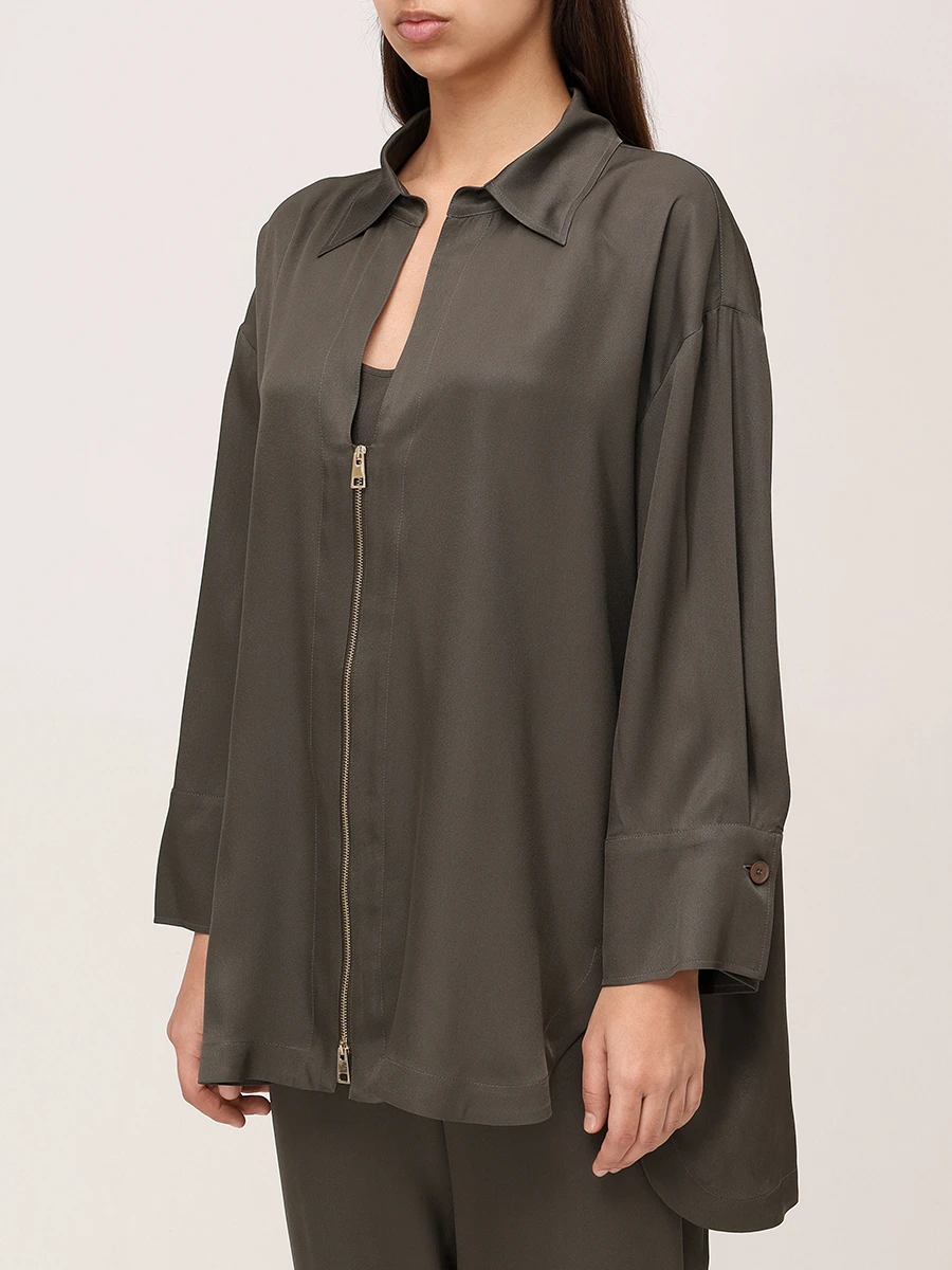 Рубашка однотонная