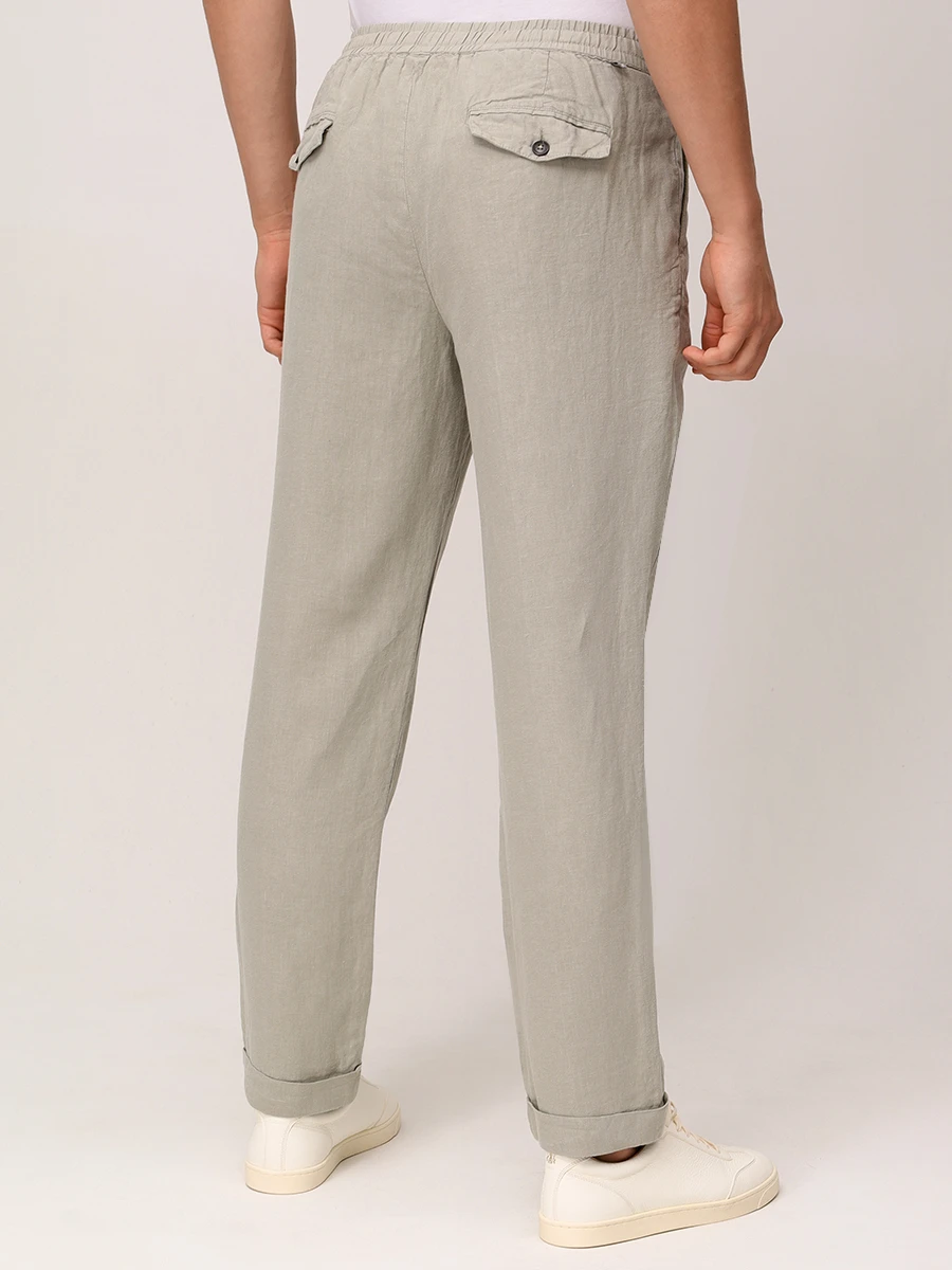 Брюки льняные