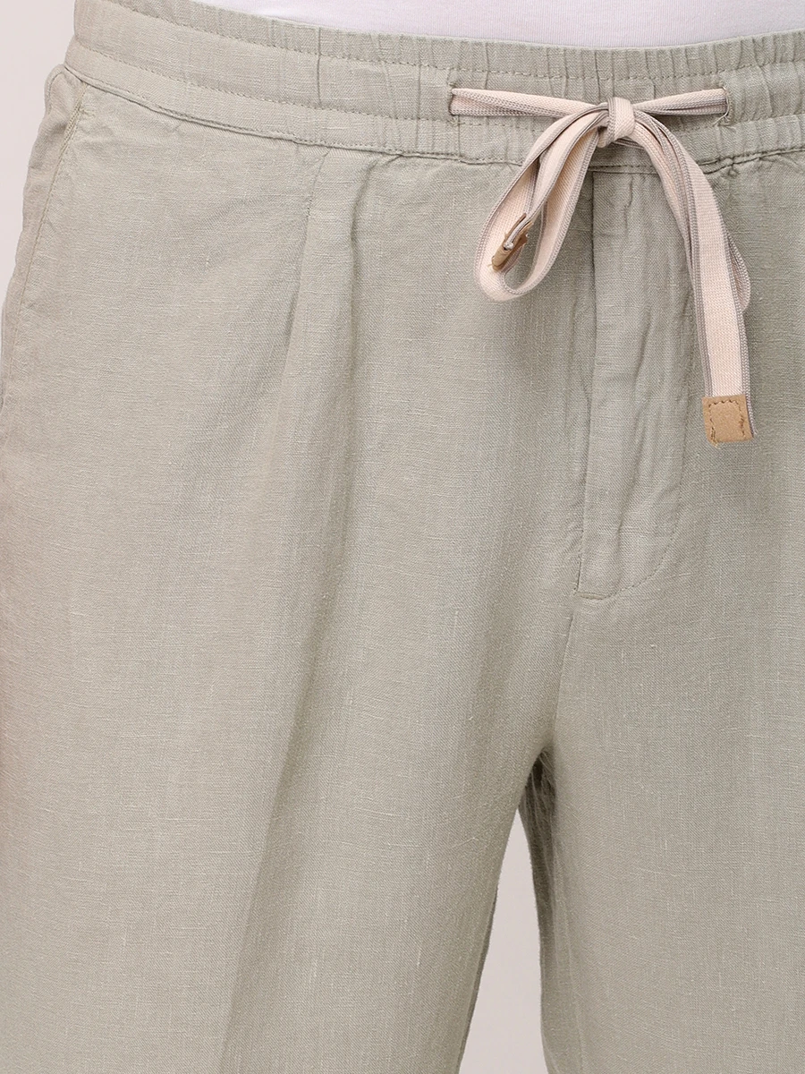 Брюки льняные