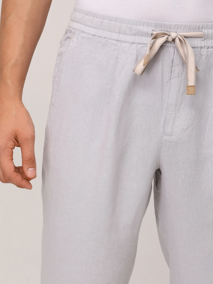 Брюки льняные