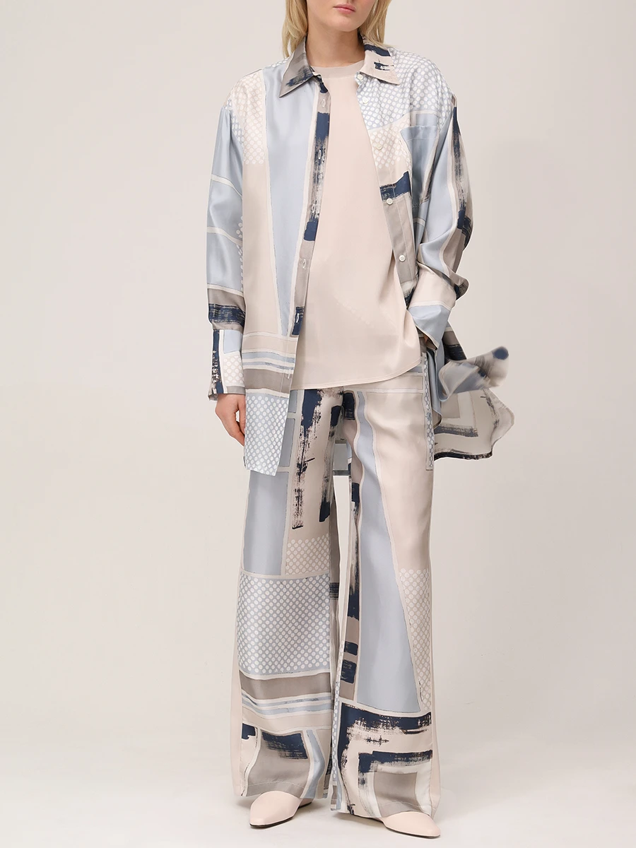 Рубашка шелковая