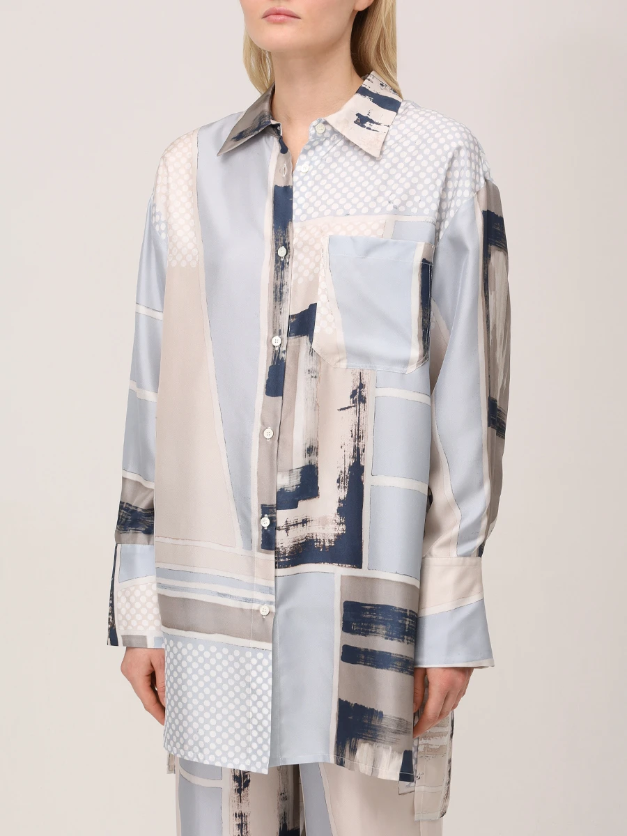 Рубашка шелковая