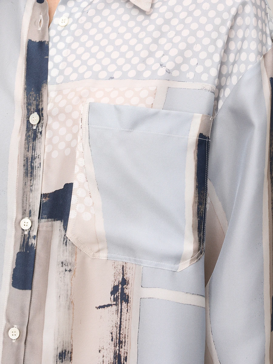 Рубашка шелковая