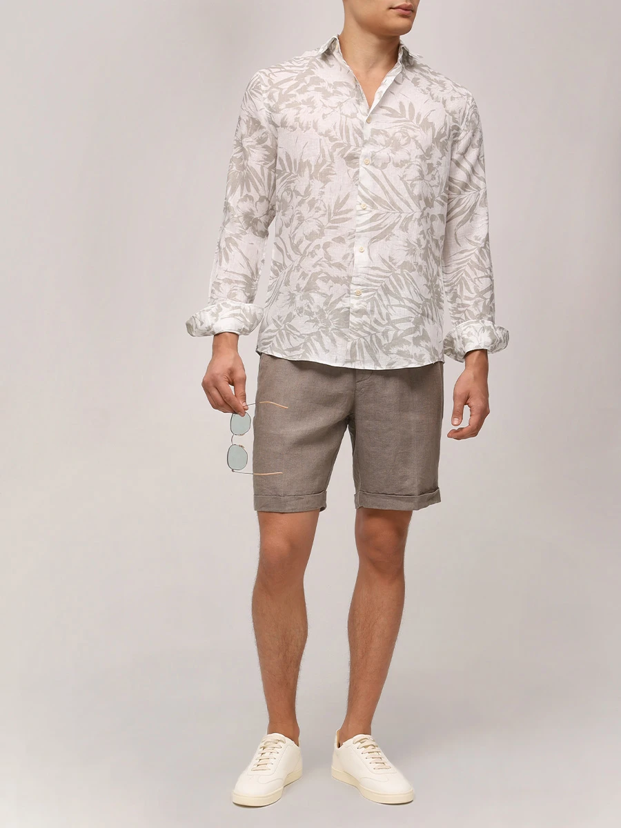 Рубашка Slim Fit льняная