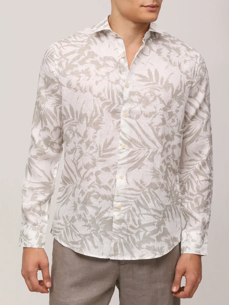 Рубашка Slim Fit льняная