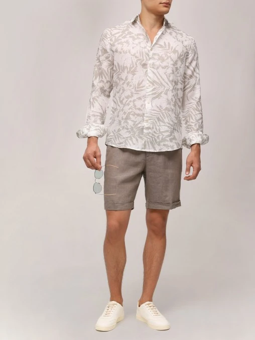 Рубашка Slim Fit льняная PAUL TAYLOR