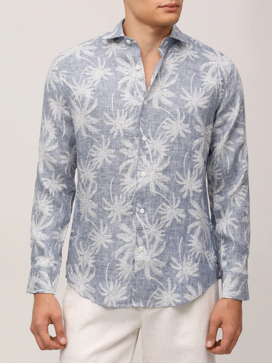 Рубашка Slim Fit льняная