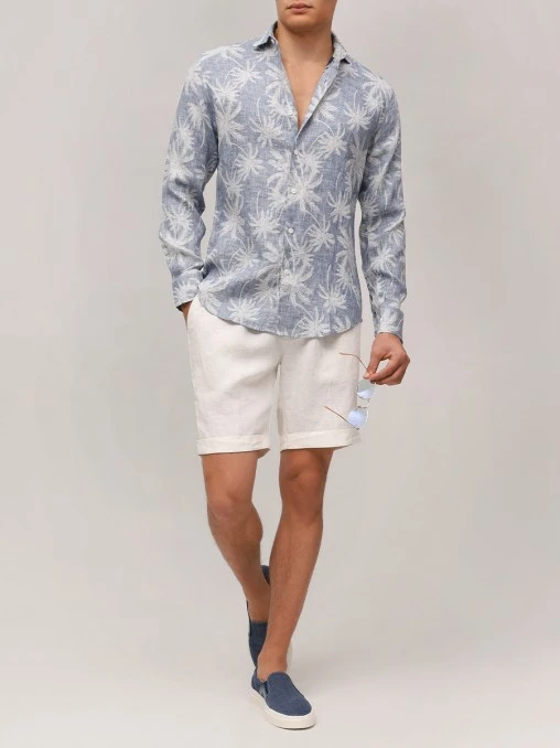 Рубашка Slim Fit льняная PAUL TAYLOR