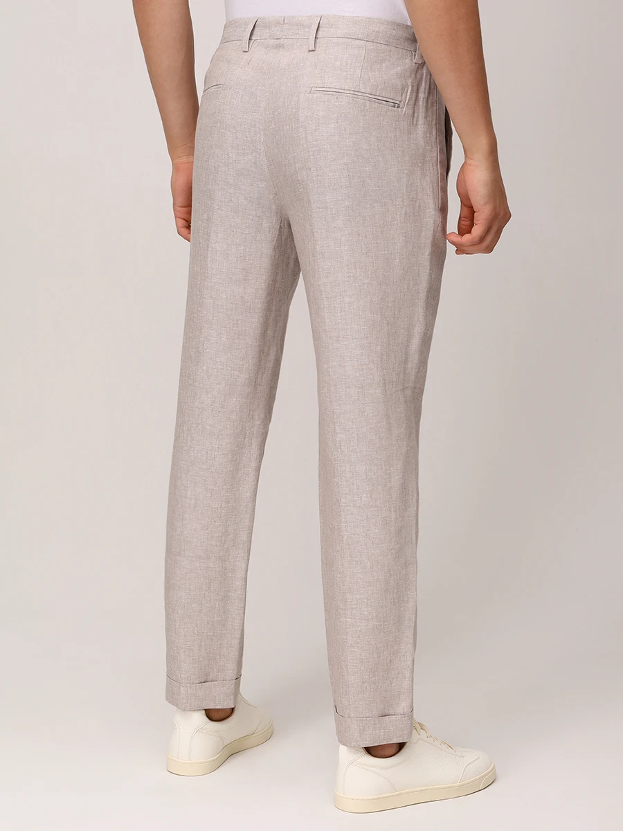 Брюки льняные