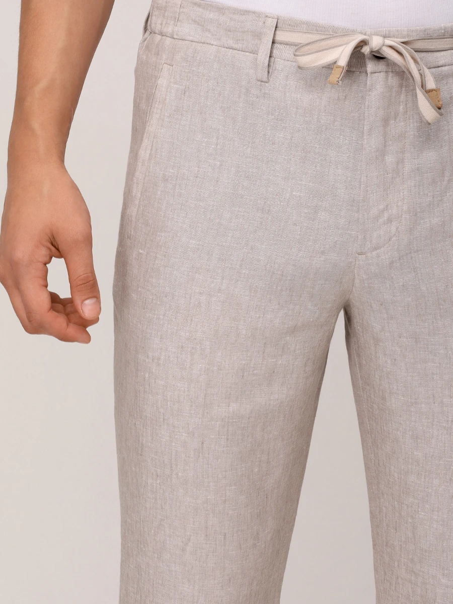 Брюки льняные