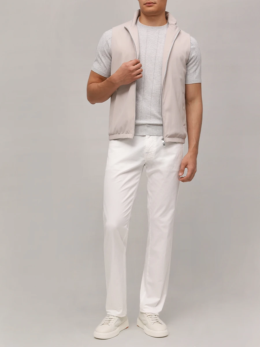 Жилет однотонный