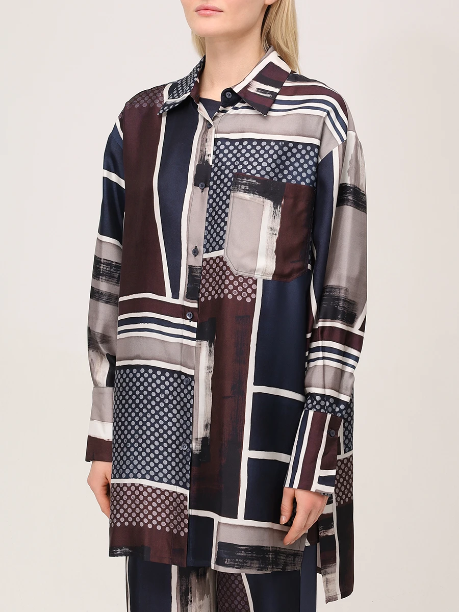 Рубашка шелковая