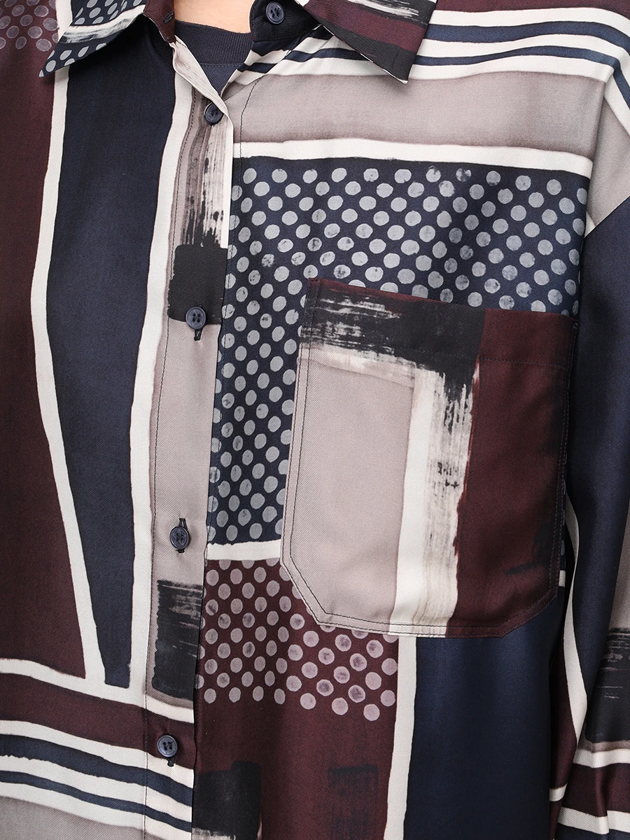 Рубашка шелковая