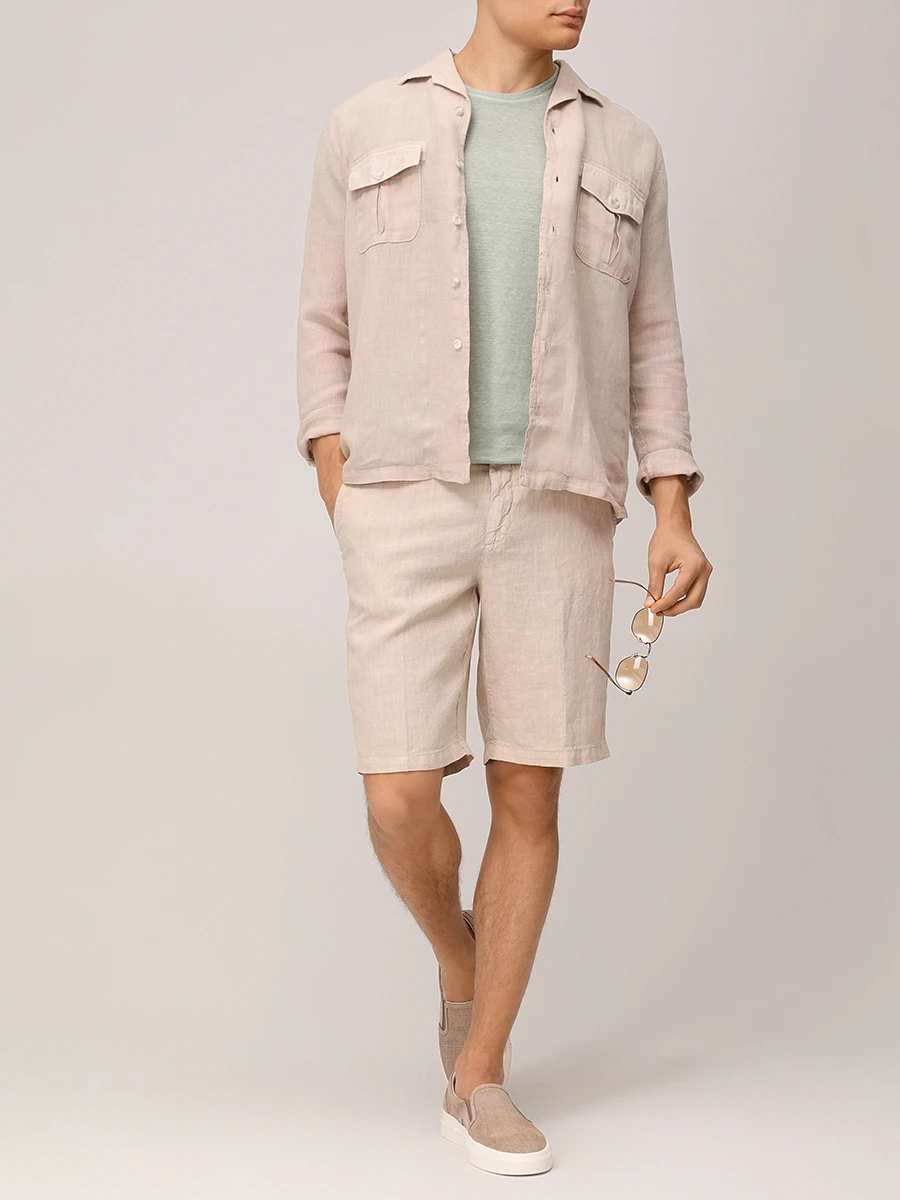 Бермуды льняные