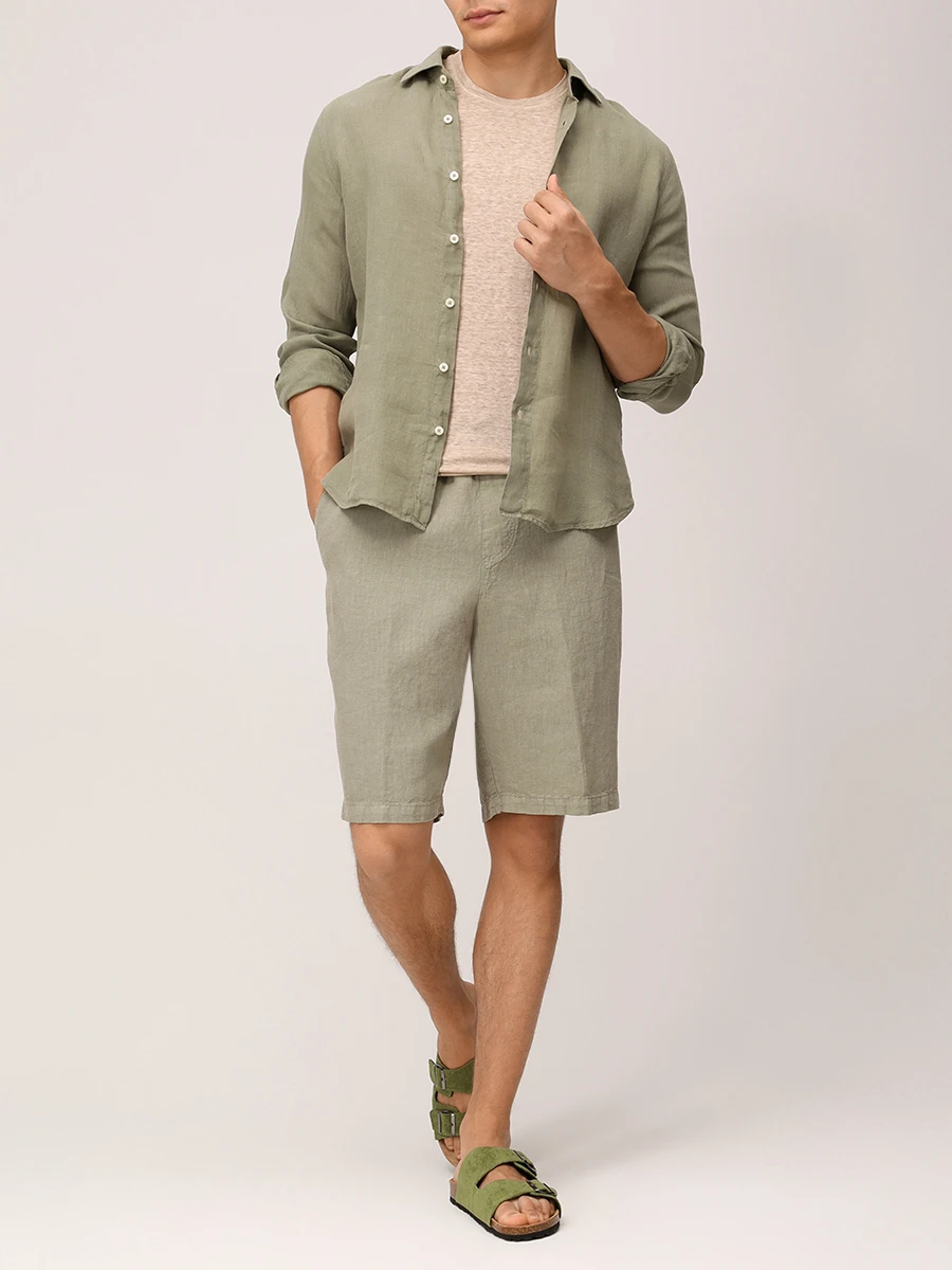 Бермуды льняные