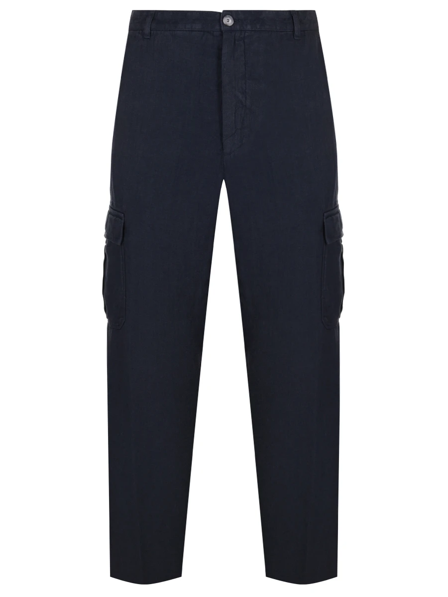 Брюки-карго льняные