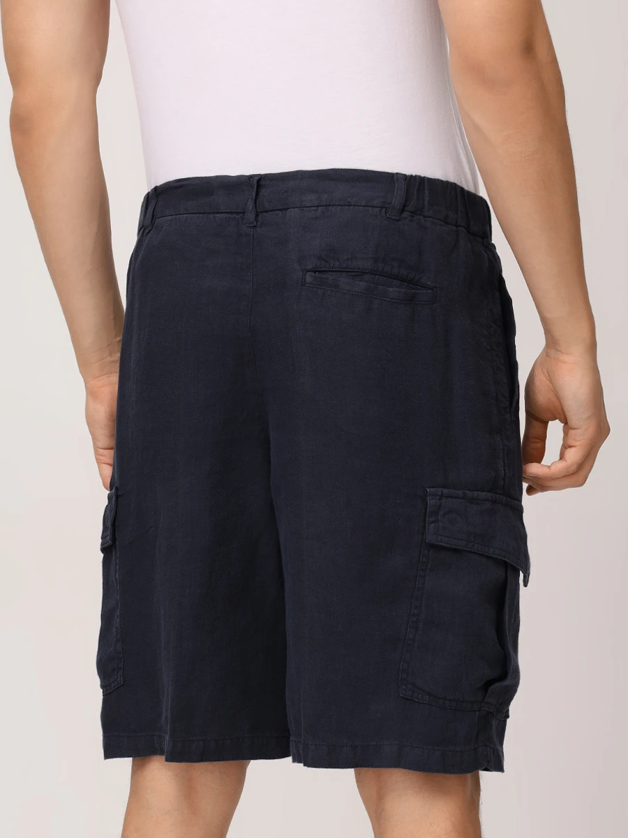 Бермуды-карго льняные