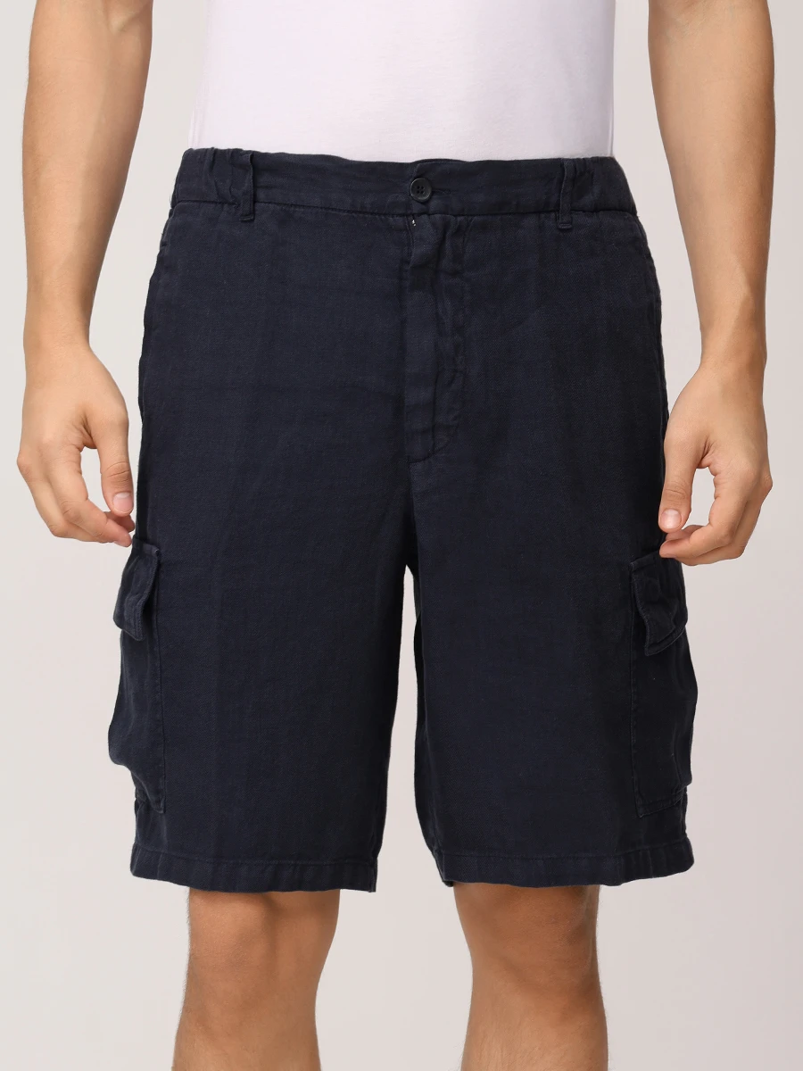 Бермуды-карго льняные