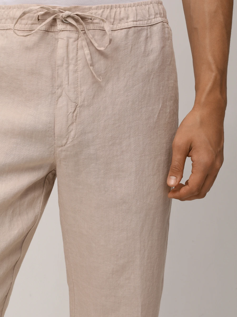 Брюки льняные