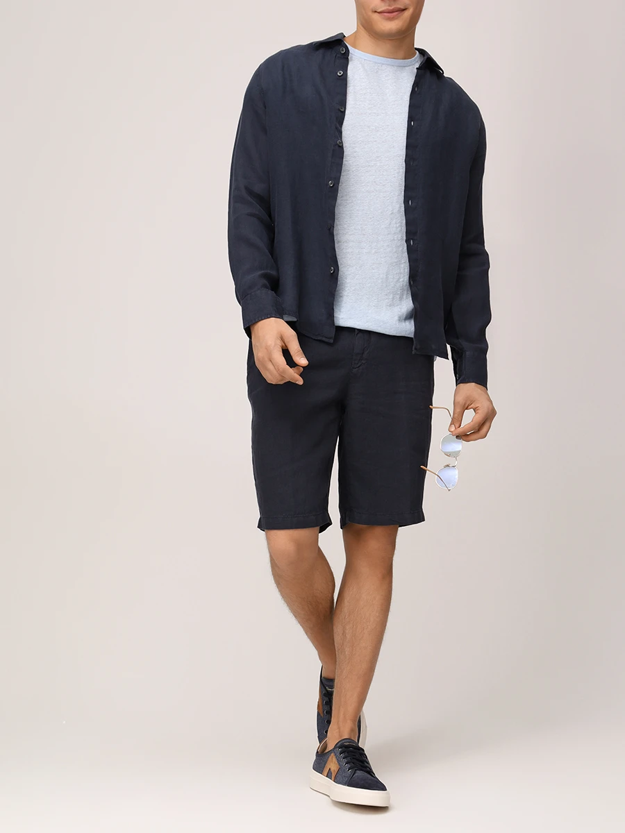 Бермуды льняные