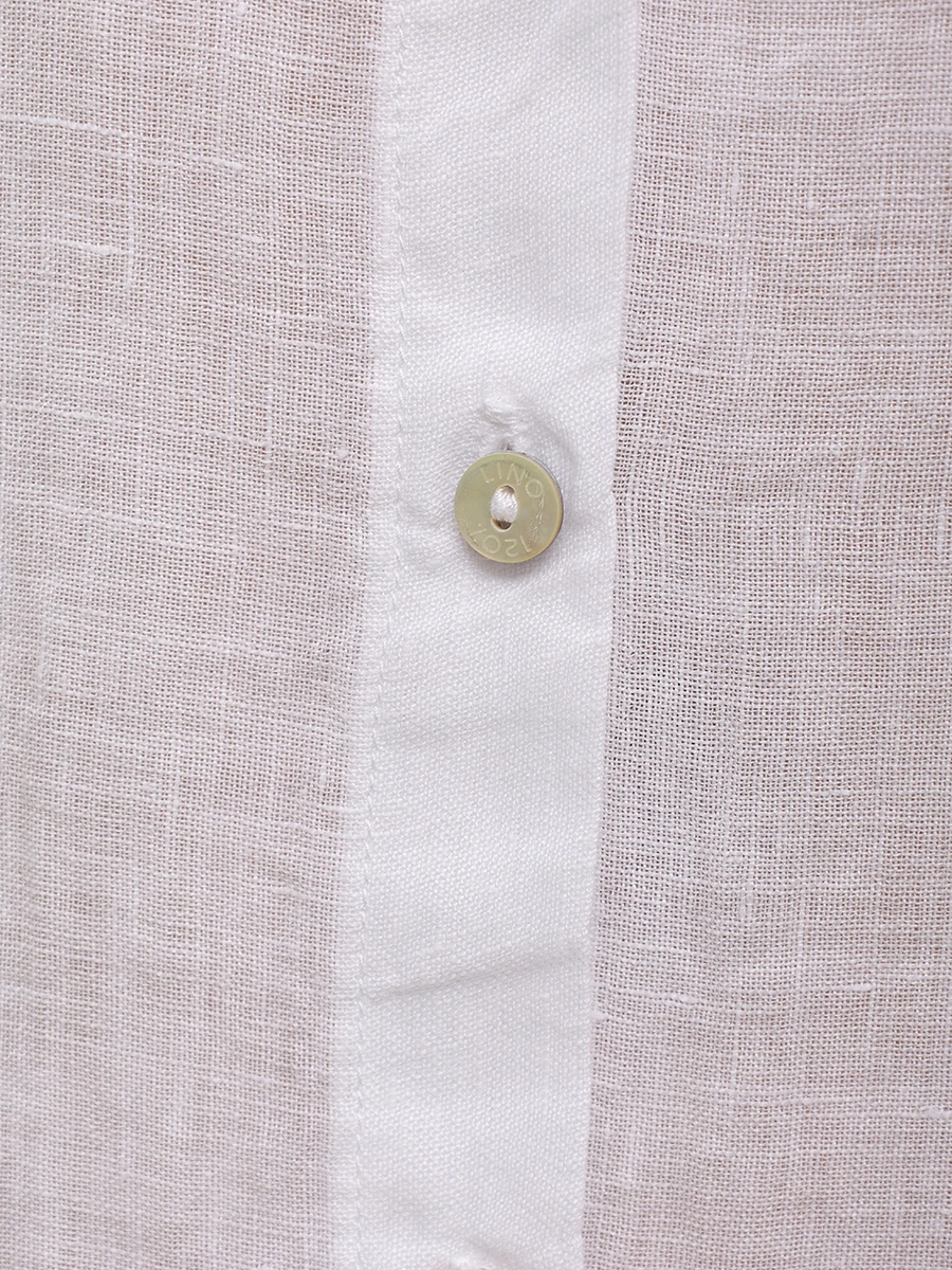 Платье-рубашка льняное