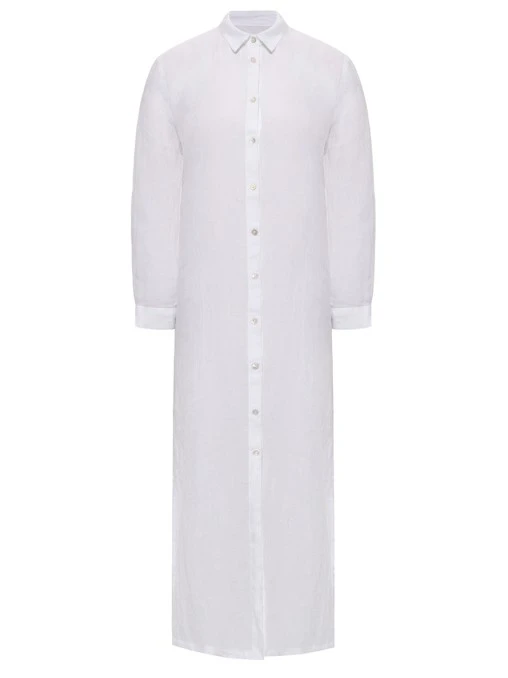 Платье-рубашка льняное 120% LINO