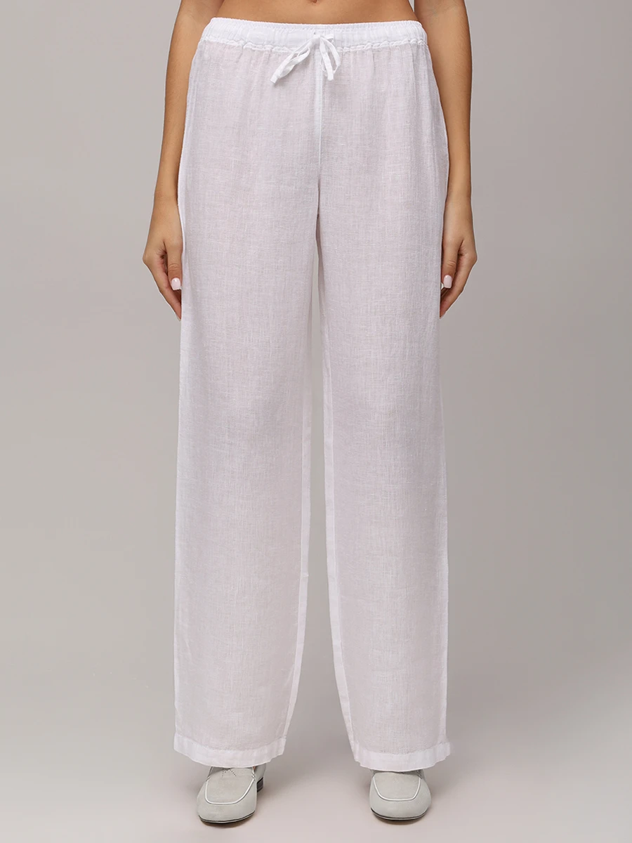 Брюки льняные
