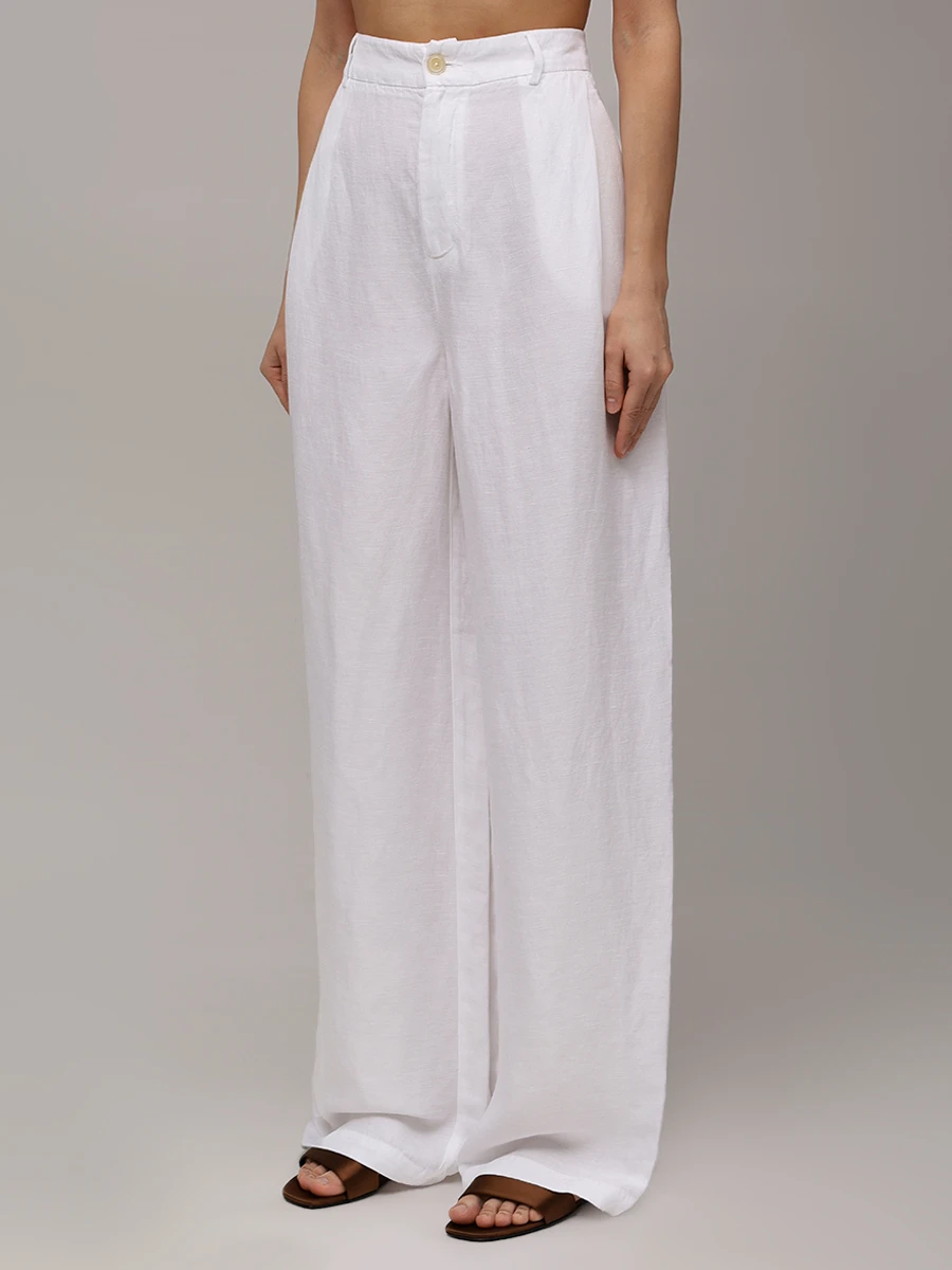 Брюки из льна и лиоцелла