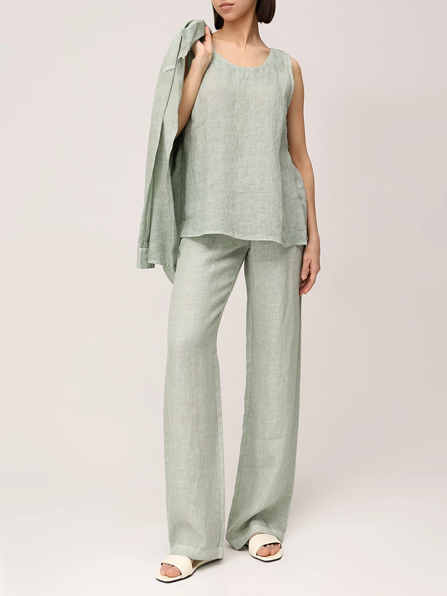 Брюки льняные