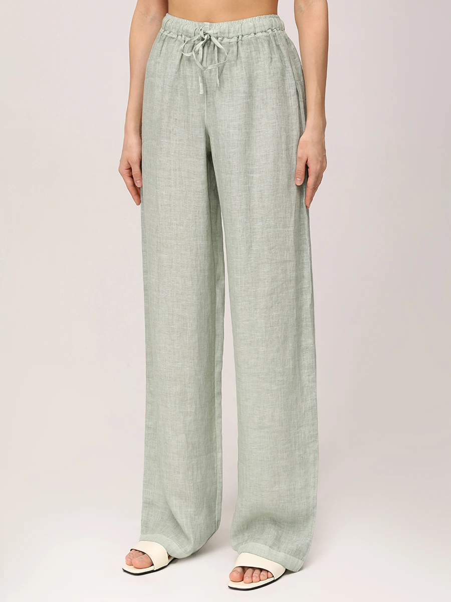 Брюки льняные