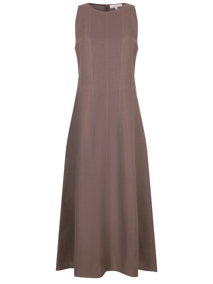 Платье из вискозы и льна