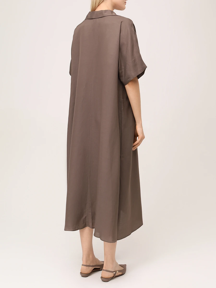 Платье из вискозы и льна