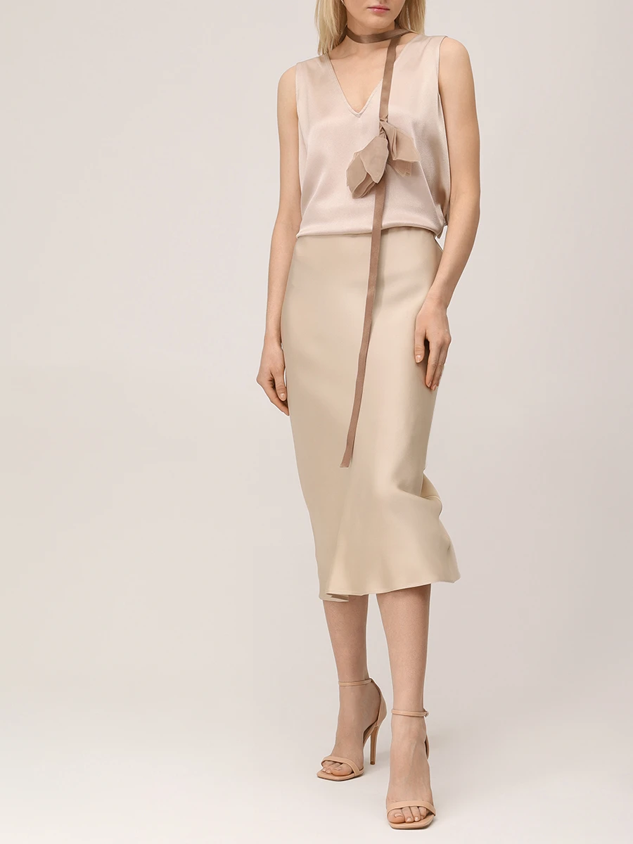 Юбка однотонная