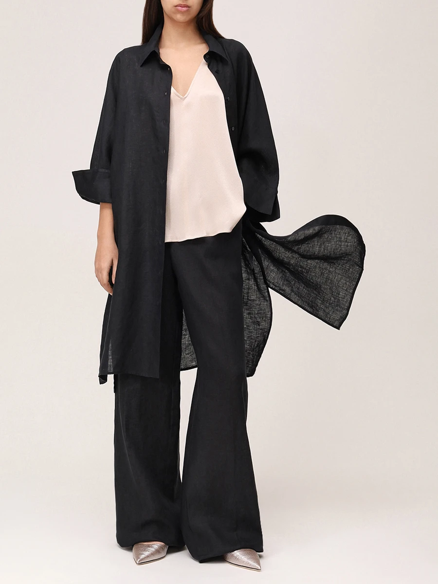 Брюки льняные