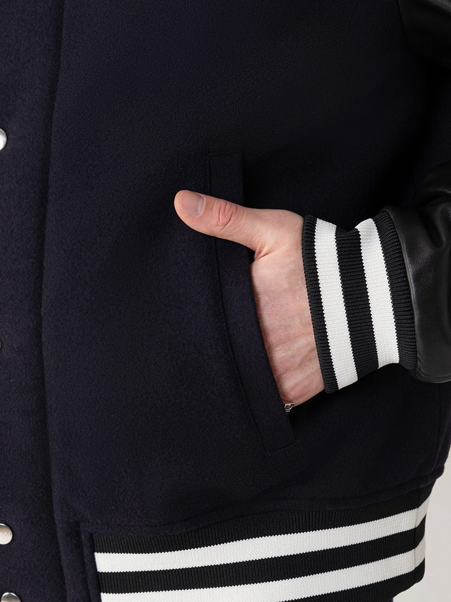 Бомбер комбинированный