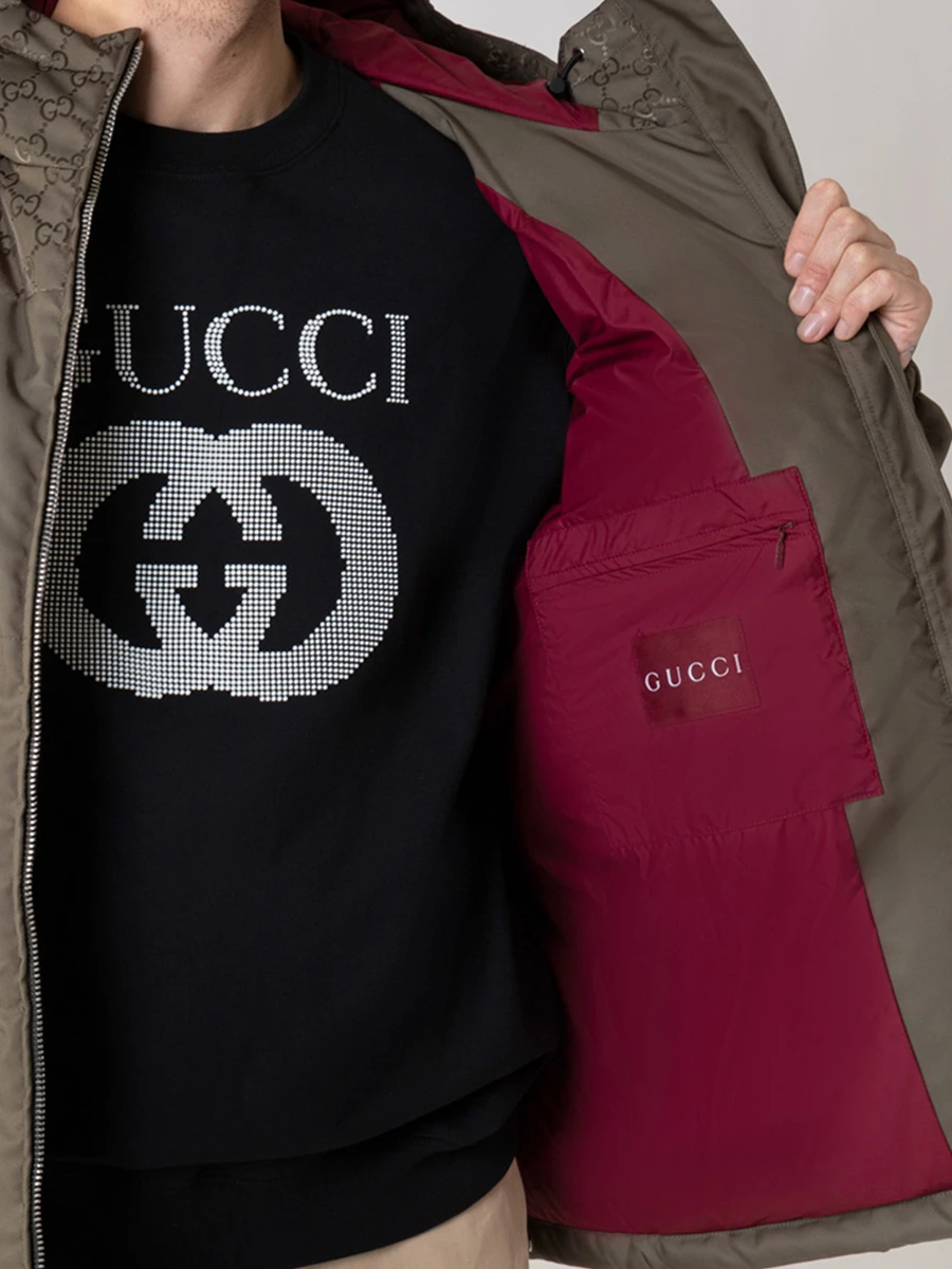 Пуховик стеганый