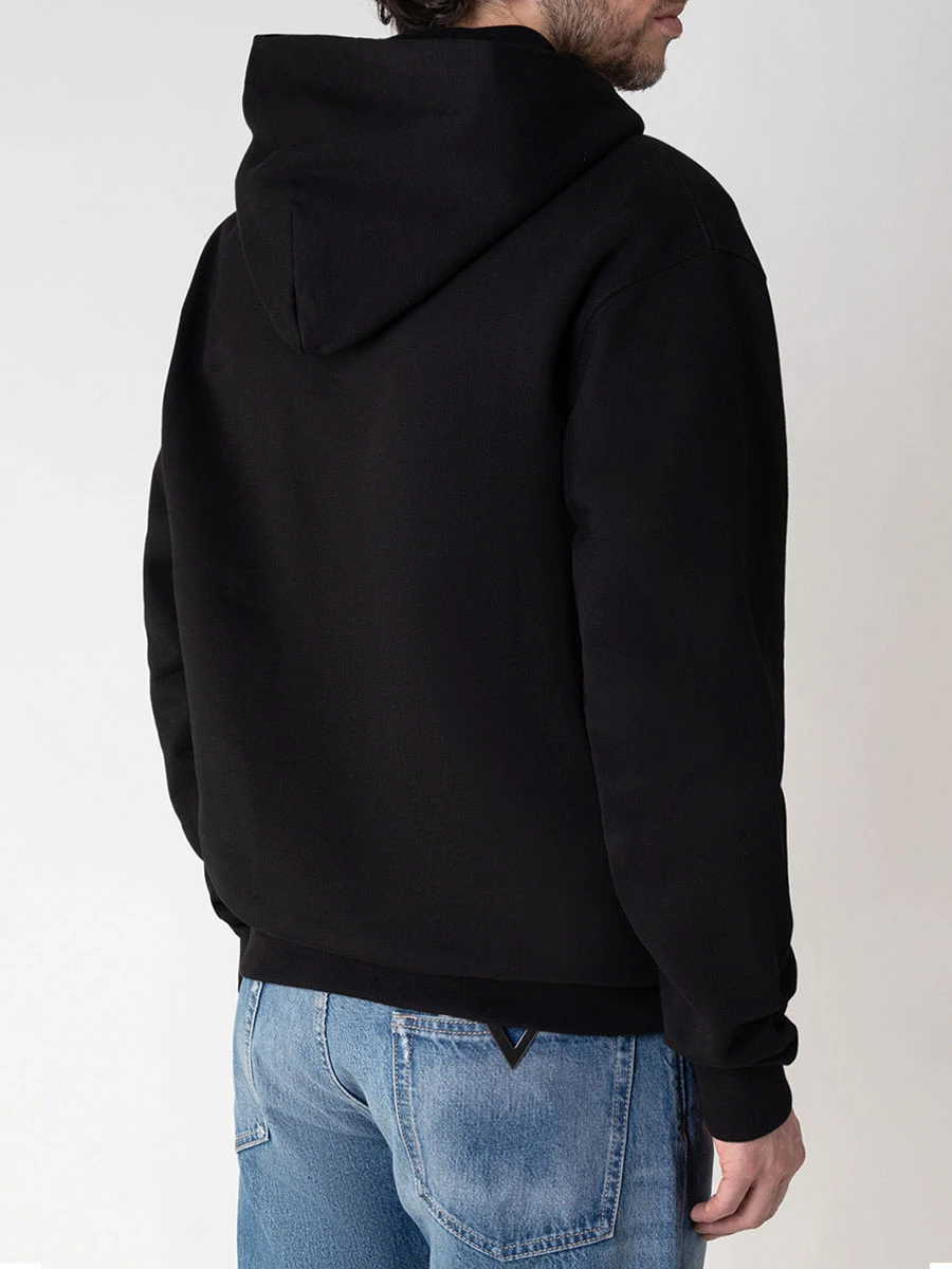 Худи хлопковое с принтом