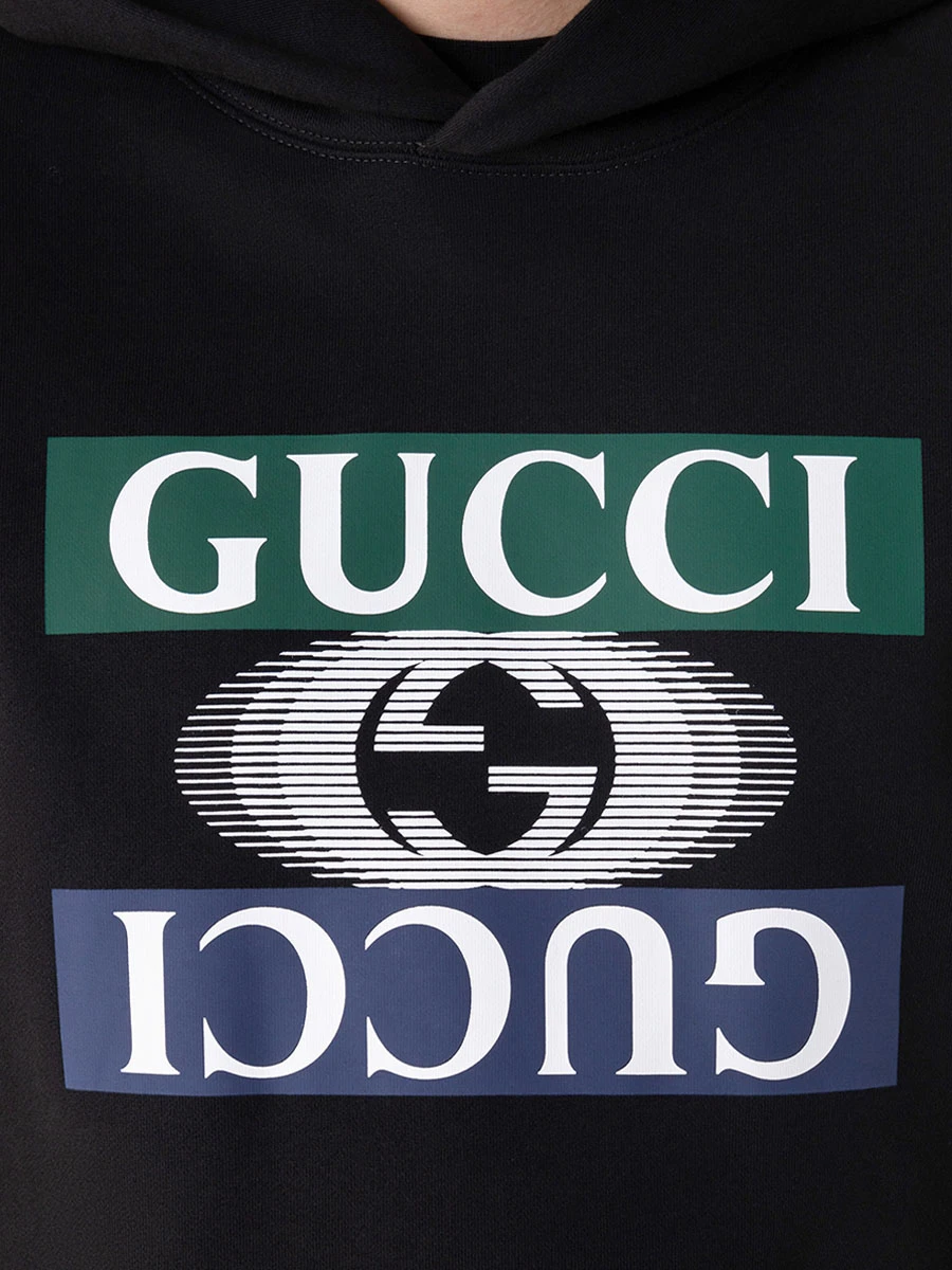 Худи хлопковое с принтом