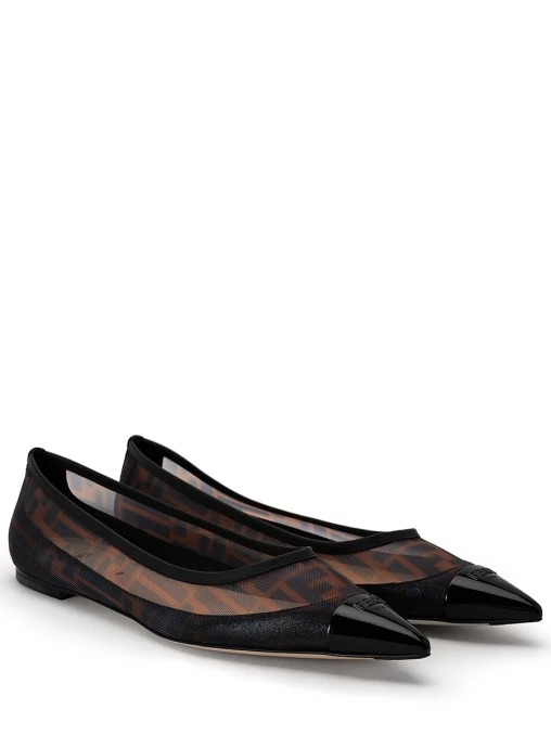 Балетки комбинированные FENDI